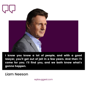 Liam Neeson Instagram Image
