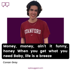 Conan Gray Smile Quotes Image